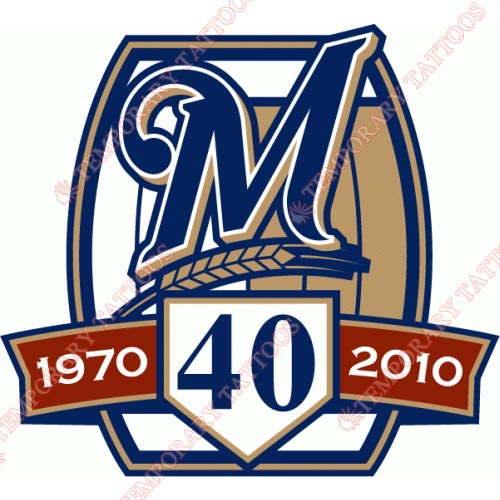 Milwaukee Brewers Customize Temporary Tattoos Stickers NO.1713